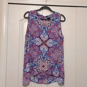 Ladies New Directions Sleeveless Tunic Top, Size Large